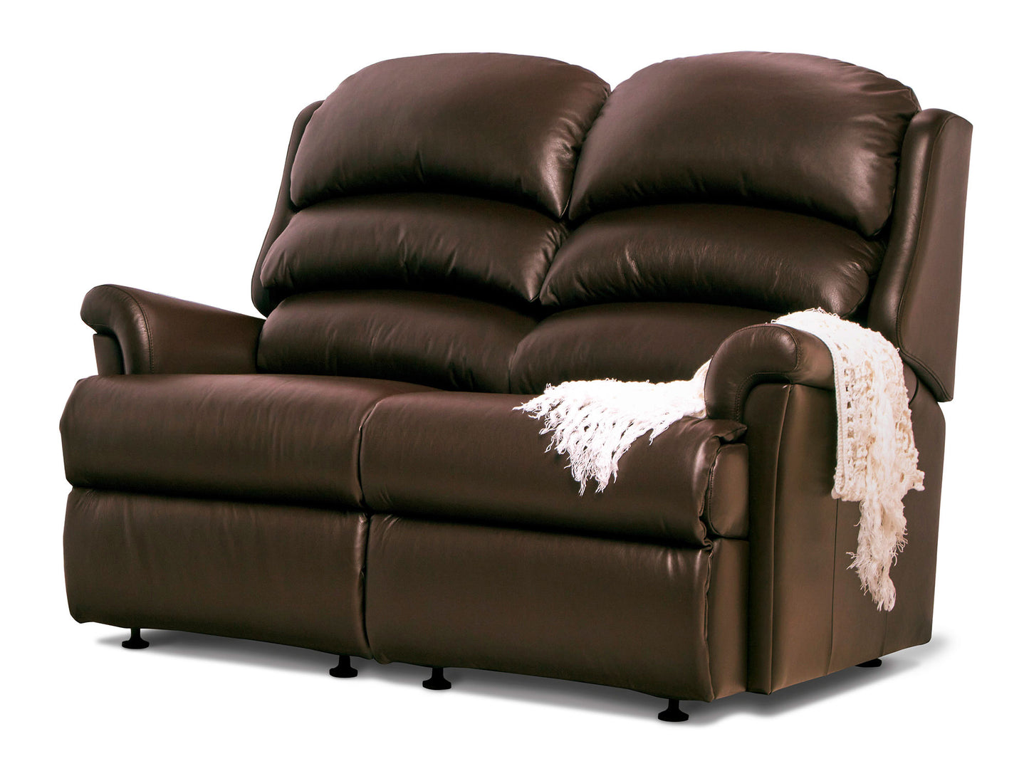 Sherborne Albany Two Seater Fixed Leather Sofa