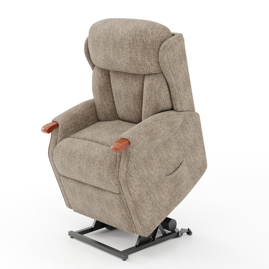 Express Delivery Celebrity Canterbury Cloud Zero Triple Motor Rise And Recliner Fabric Armchair With Mammoth Foam VAT FREE