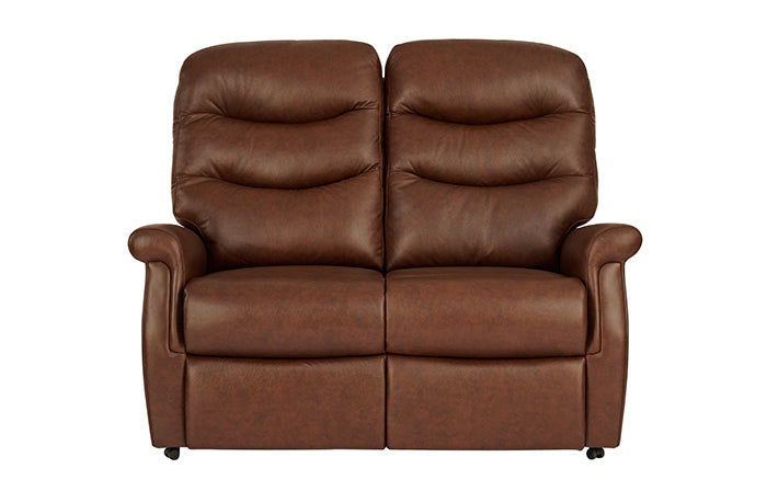 Celebrity Hollingwell Two Seater Electric Powered Reclining Leather Sofa With Lumbar & Headrest Adjustment Option