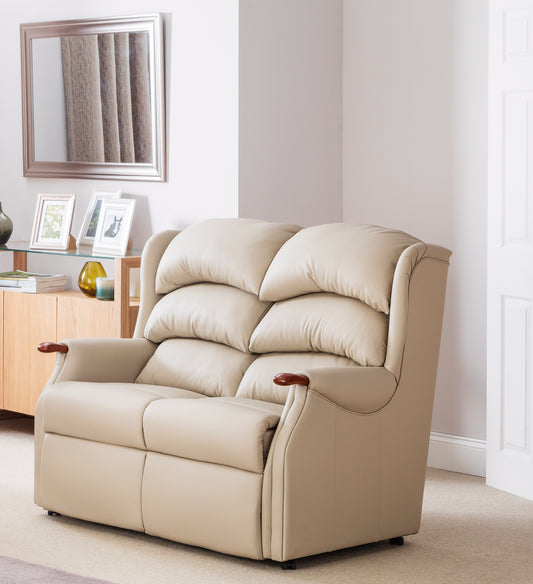 Celebrity Westbury Two Seater Fixed Leather Sofa