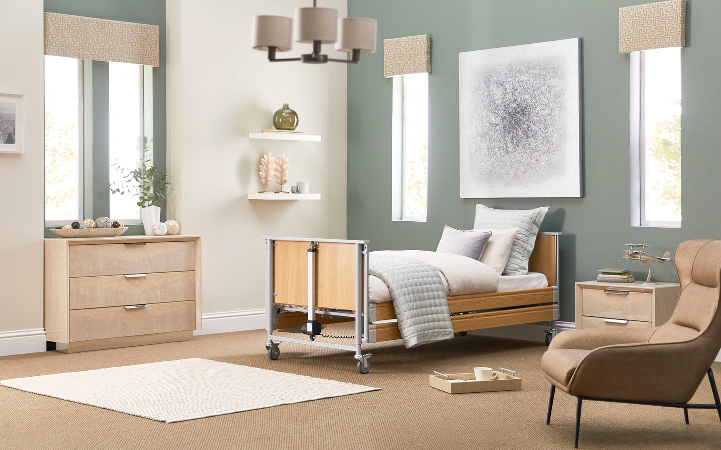 Profiling High Low Home Care Classic 3ft Single Adjustable Bed VAT FREE