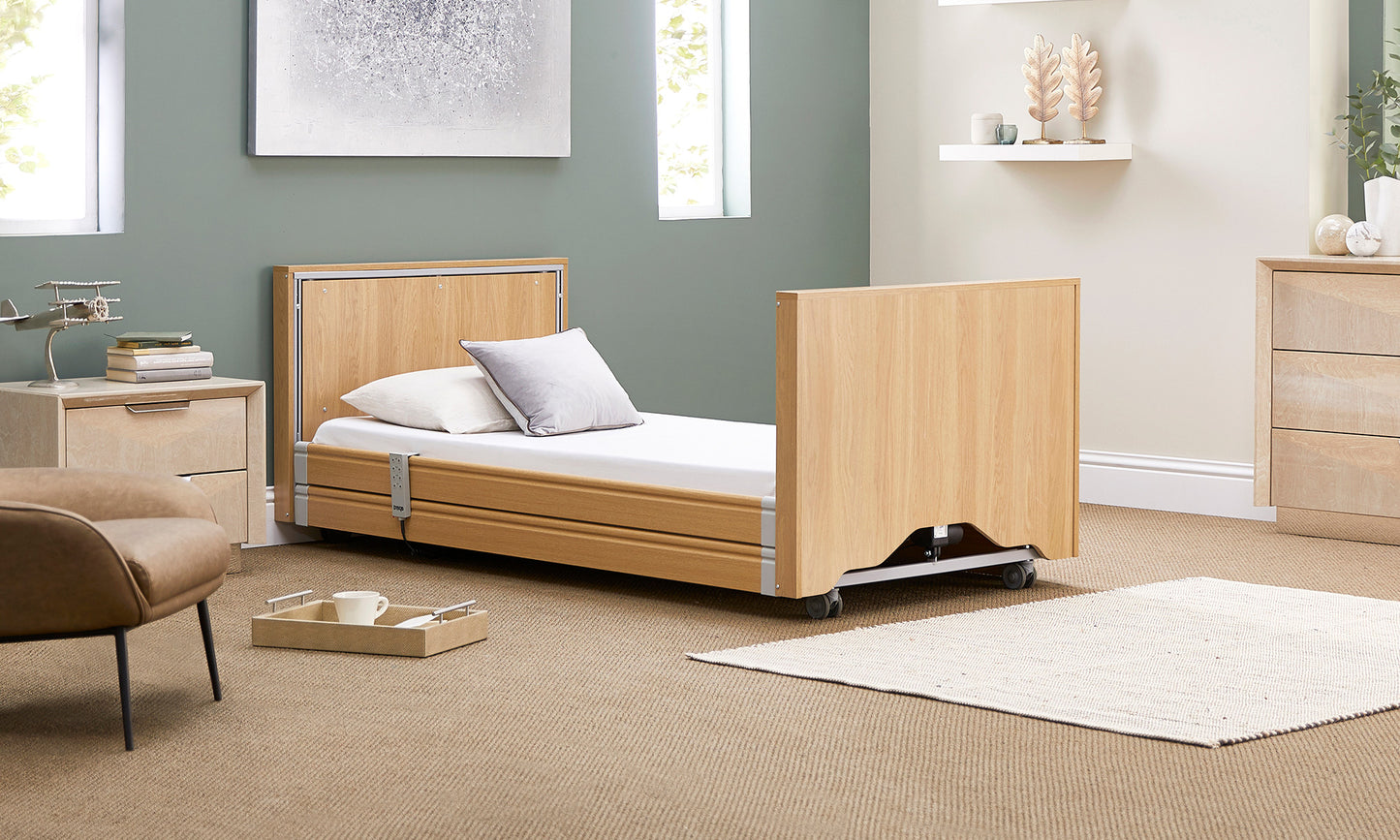 Profiling High Low Home Care Classic Low 3ft Single Adjustable Bed VAT FREE