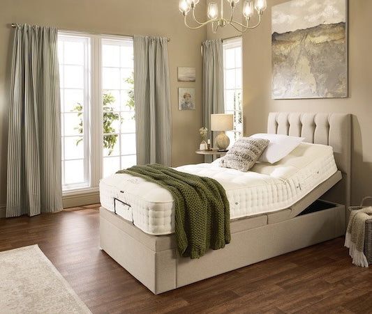 Coral Motion Divan Adjustable Bed With A Memory Foam Medium Firm Feel Mattress VAT FREE