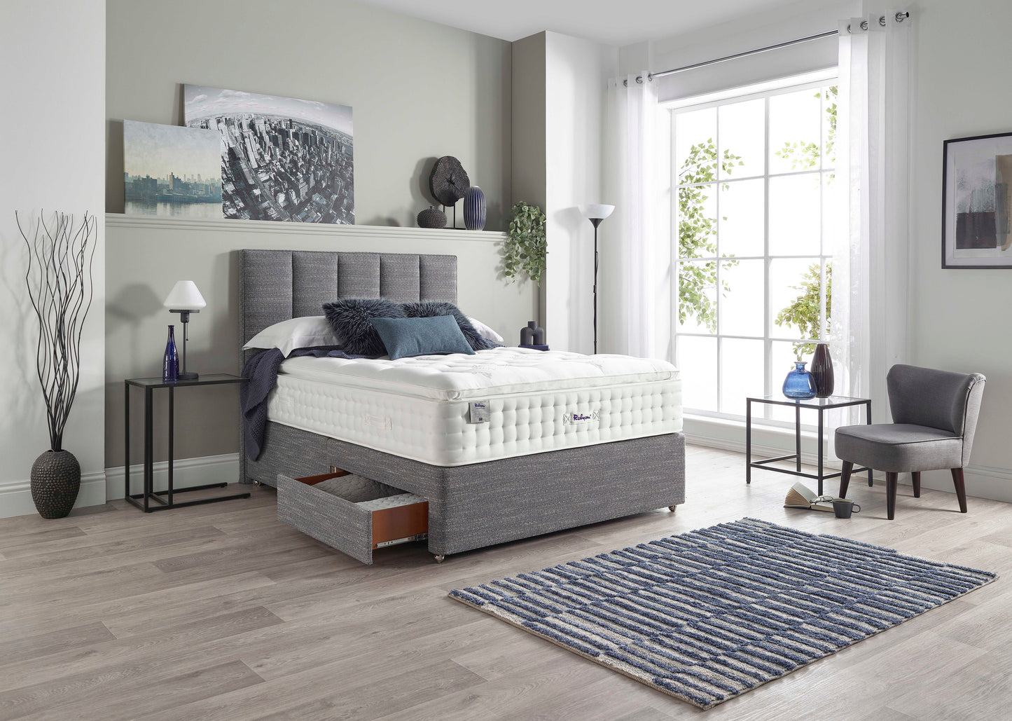 Relyon Chiltern Natural Luxury Pillow Top 2500 Pocket Sprung Luxurious Hand Made Medium Feel Mattress