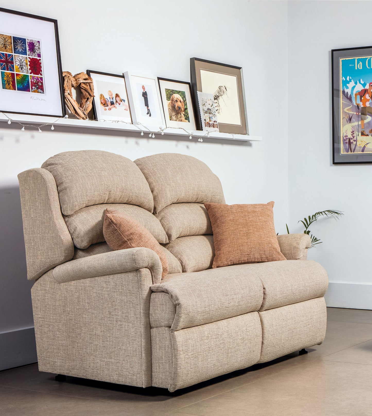 Sherborne Albany Two Seater Fixed Fabric Sofa