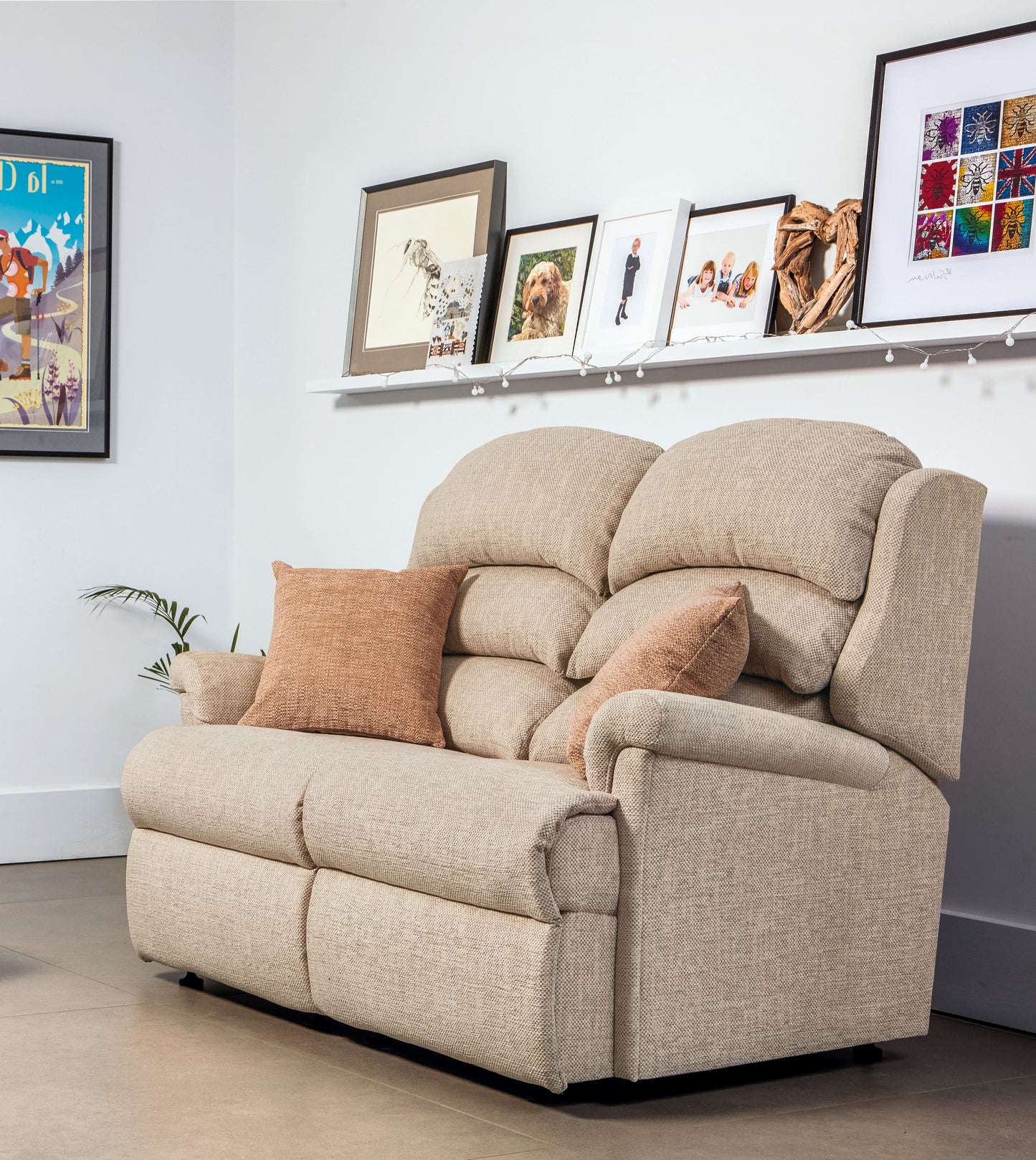 Sherborne Albany Two Seater Fixed Fabric Sofa