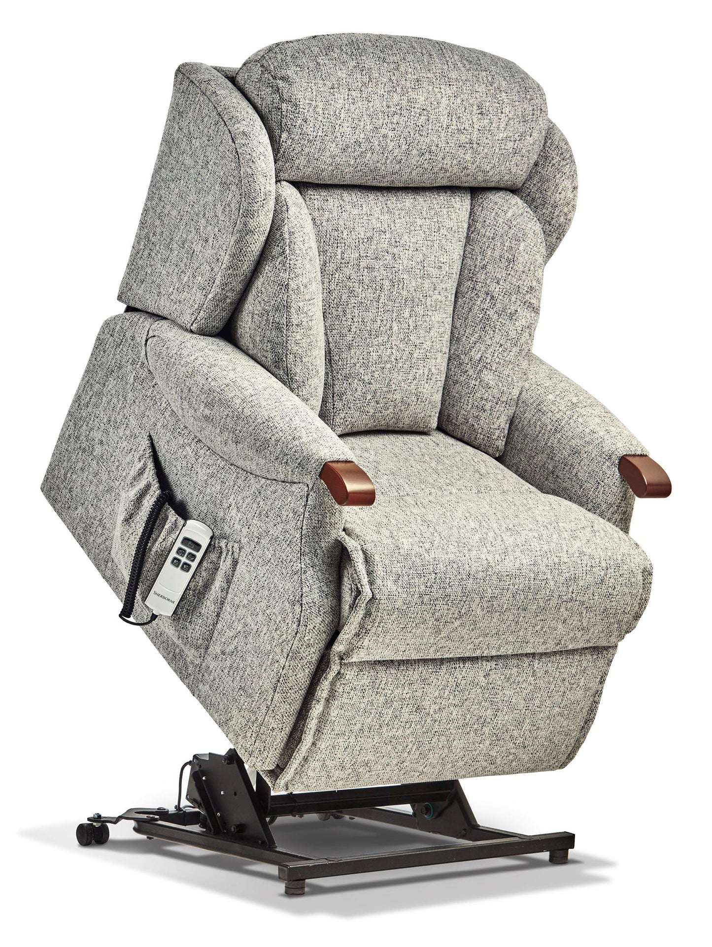 Sherborne Cartmel Knuckle Cloud Comfort Triple Motor Fabric Riser Recliner Armchair With Lumbar & Headrest Adjustment Option VAT FREE