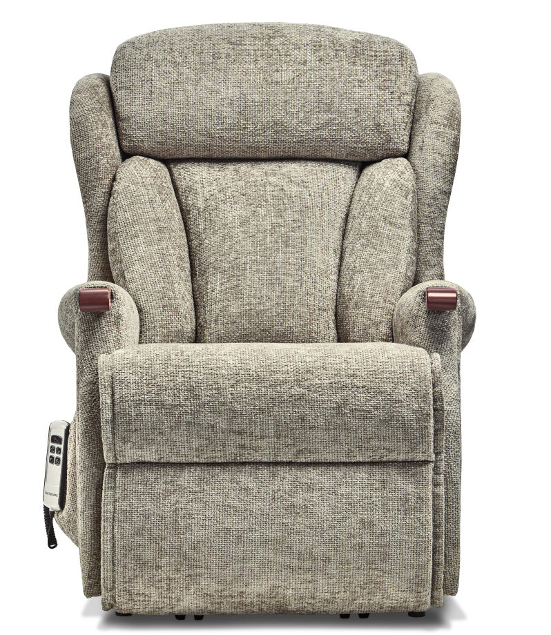 Sherborne Cartmel Knuckle Cloud Comfort Triple Motor Fabric Riser Recliner Armchair With Lumbar & Headrest Adjustment Option VAT FREE