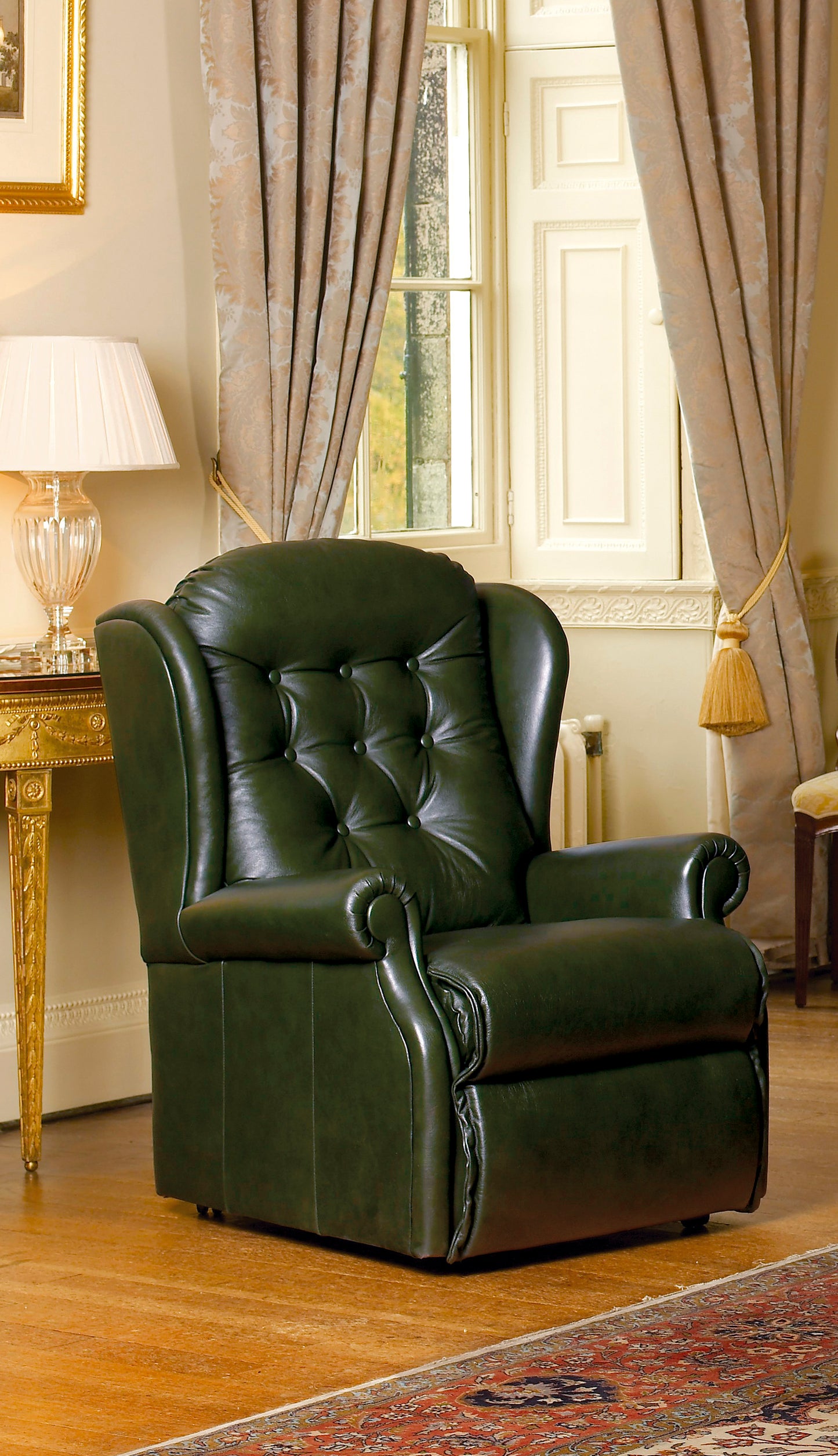 Sherborne Lynton Manual Recliner Leather Armchair