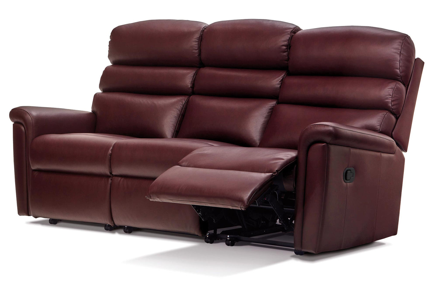 Sherborne Comfi-Sit Three Seater Electric Reclining Leather Sofa With Headrest Adjustment Option