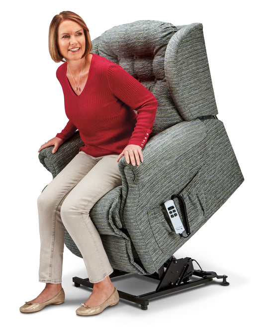Sherborne Lynton Dual Motor Fabric Rise And Recliner Armchair VAT FREE