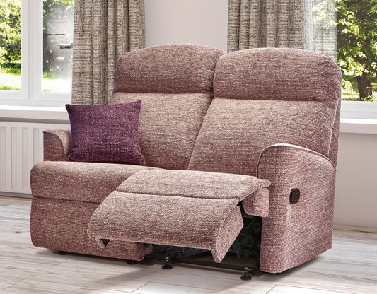 Sherborne Harrow Two Seater Electric Powered Reclining Fabric Sofa