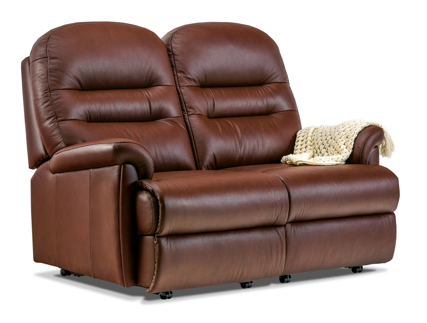 Sherborne Keswick Two Seater Fixed Leather Sofa