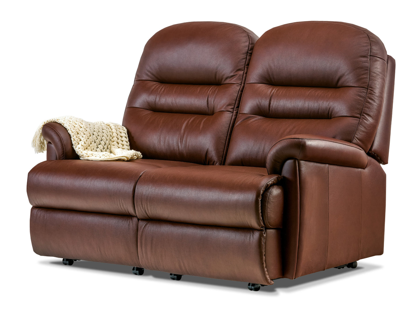 Sherborne Keswick Two Seater Fixed Leather Sofa
