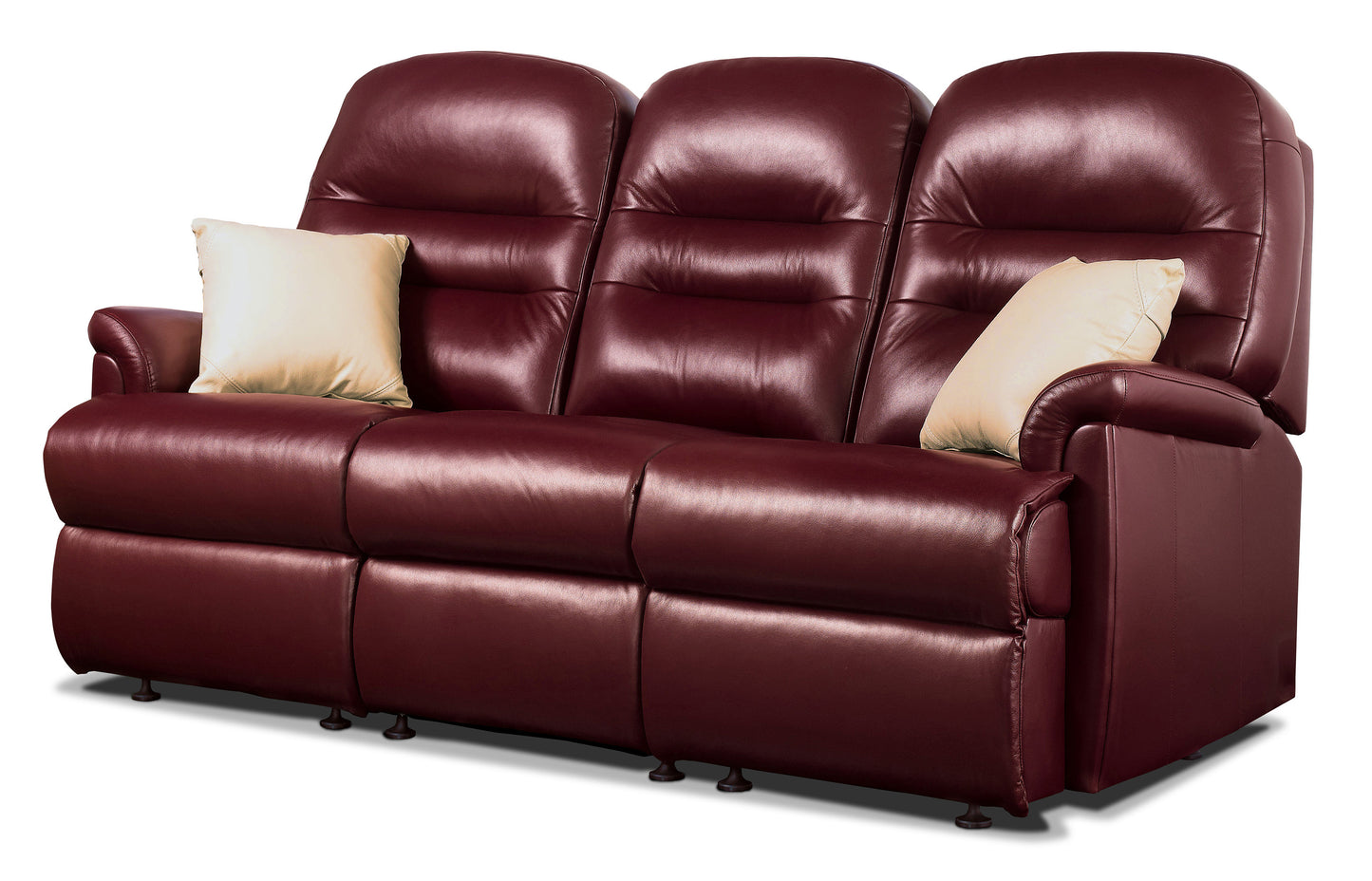 Sherborne Keswick Three Seater Manual Reclining Leather Sofa