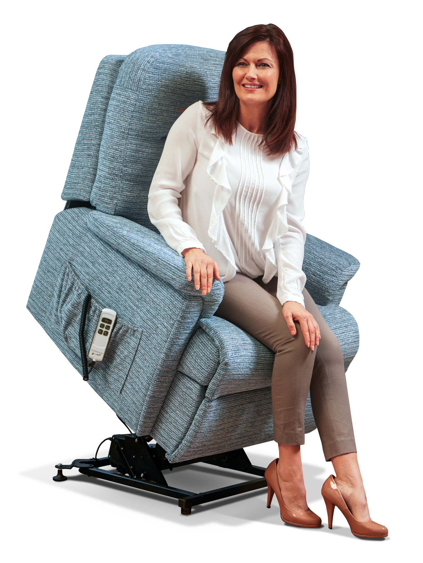 Sherborne Keswick Dual Motor Fabric Rise And Recliner Armchair VAT FREE