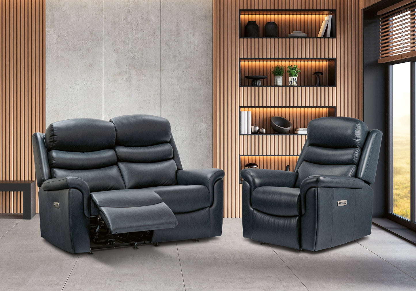 Sherborne Leyburn Cloud Comfort Triple Motor Leather Rise And Recliner Armchair With Lumbar Or Headrest Adjustment Option VAT FREE