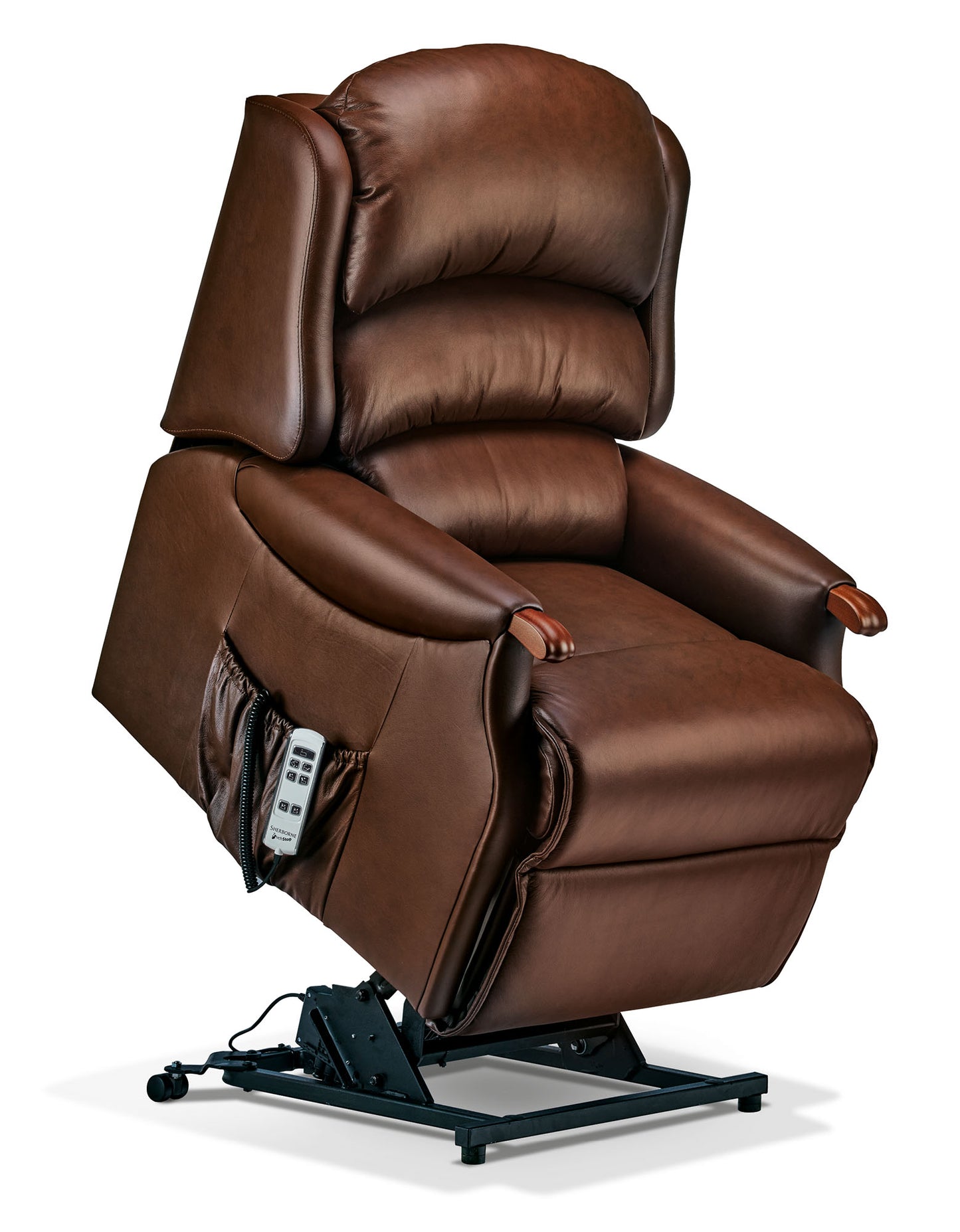 Sherborne Malham Dual Motor Leather Rise And Recliner Armchair VAT FREE