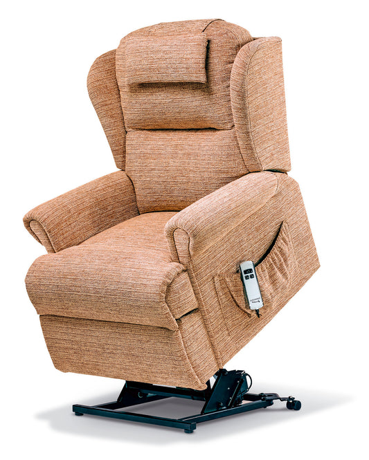 Sherborne Malvern Single Motor Fabric Rise And Recliner Armchair VAT FREE