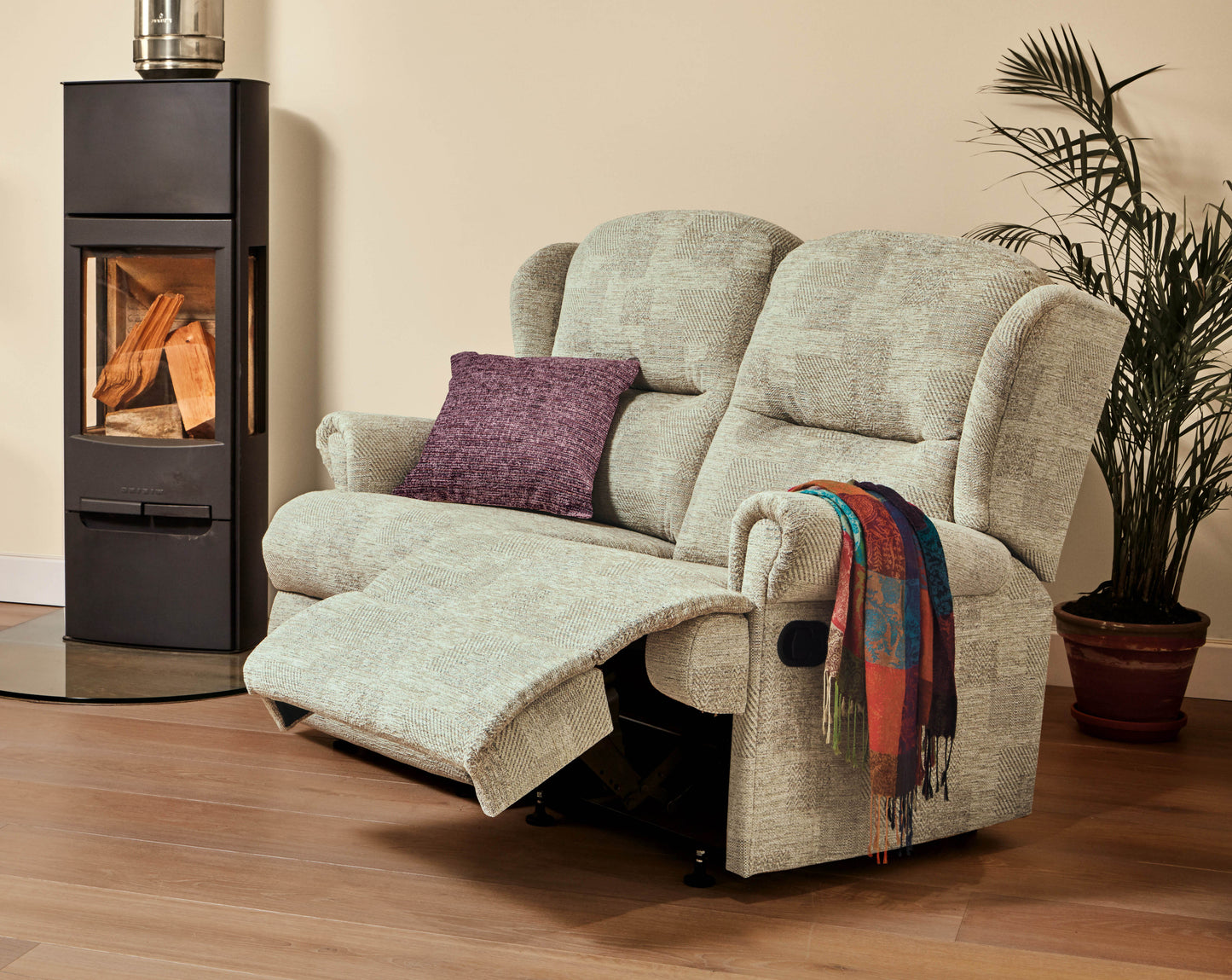 Sherborne Malvern Two Seater Manual Reclining Fabric Sofa