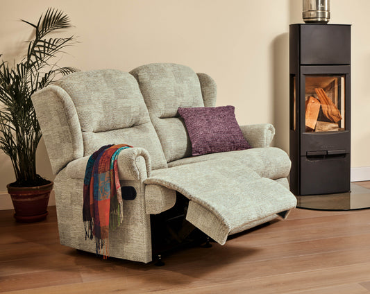 Sherborne Malvern Two Seater Electric Reclining Fabric Sofa