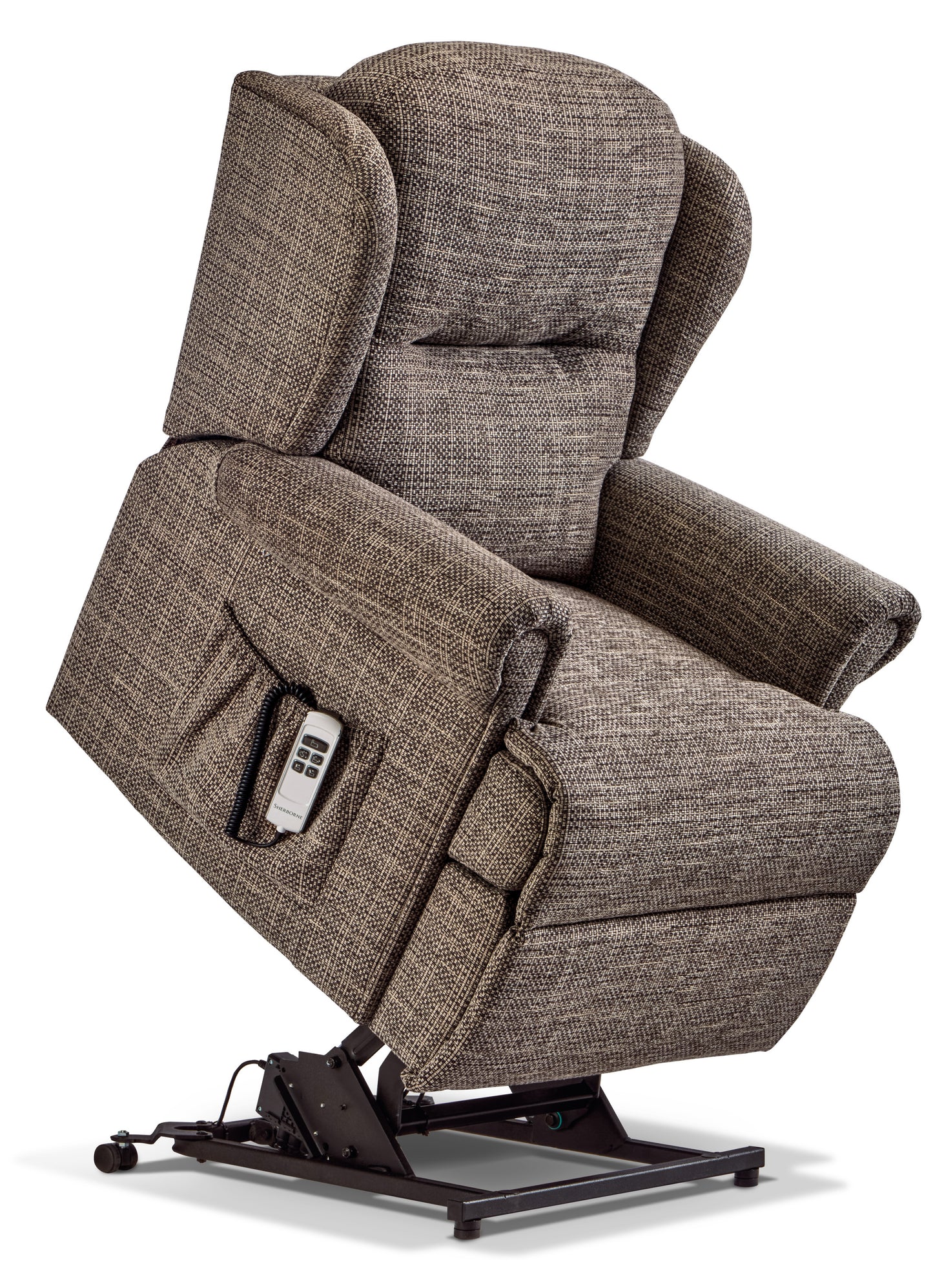 Sherborne Malvern Single Motor Fabric Rise And Recliner Armchair VAT FREE