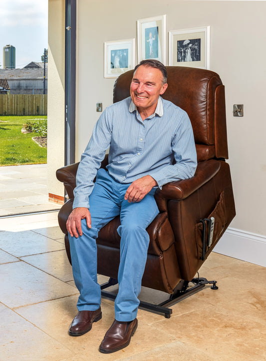 Sherborne Nevada Dual Motor Leather Rise And Recliner Armchair VAT FREE