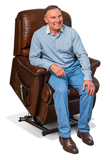 Sherborne Nevada Cloud Comfort Triple Motor Leather Rise And Recliner Armchair VAT FREE