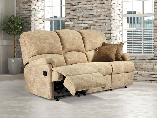 Sherborne Nevada Three Seater Manual Reclining Fabric Sofa