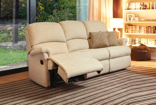 Sherborne Nevada Three Seater Electric Reclining Fabric Sofa