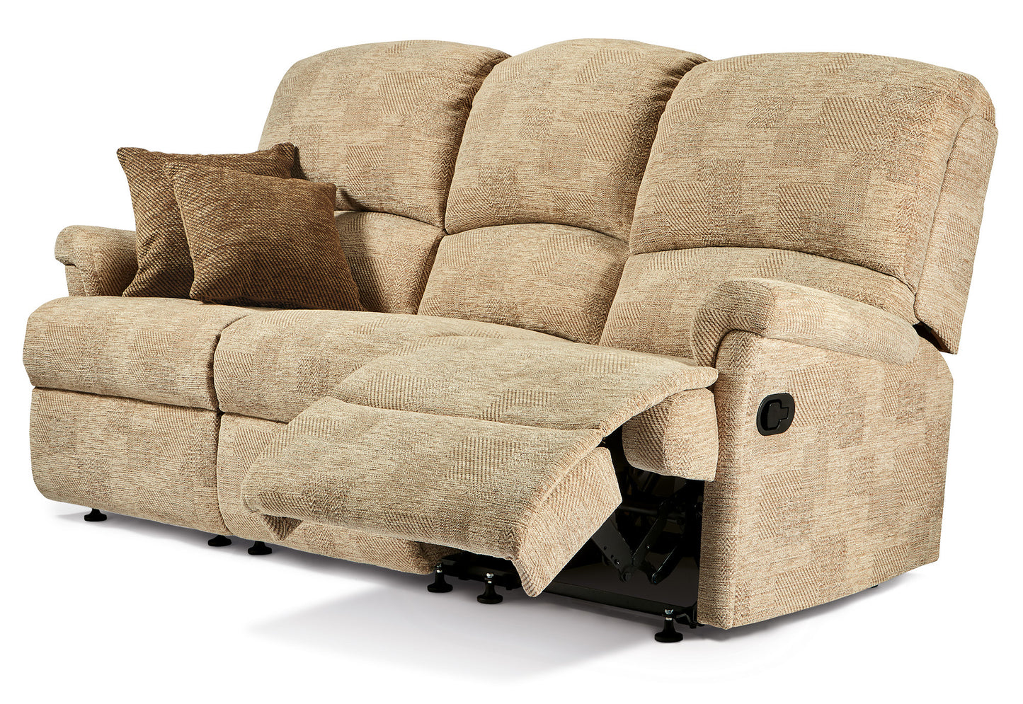Sherborne Nevada Three Seater Manual Reclining Fabric Sofa