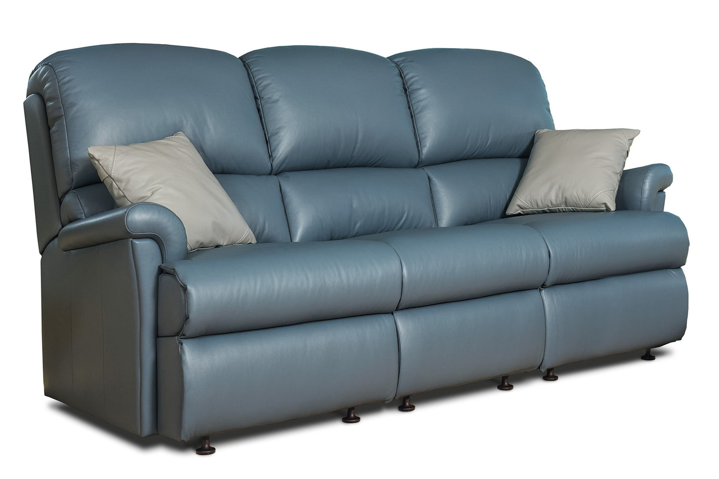 Sherborne Nevada Three Seater Manual Reclining Leather Sofa