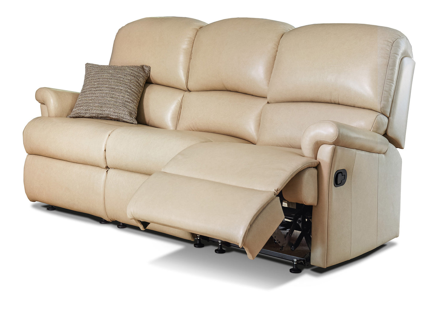 Sherborne Nevada Three Seater Manual Reclining Leather Sofa