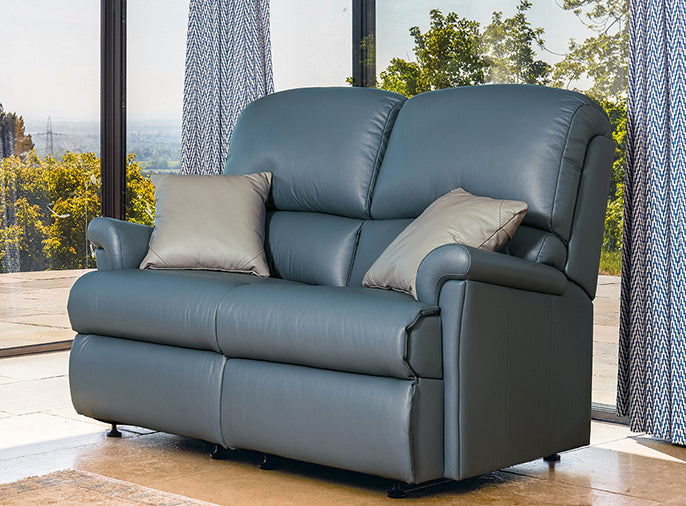 Sherborne Nevada Two Seater Manual Reclining Leather Sofa