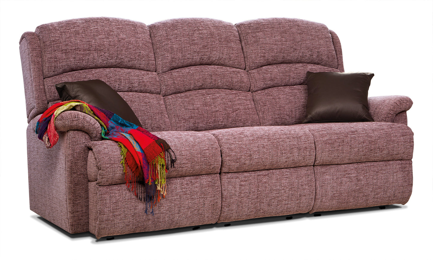 Sherborne Olivia Three Seater Electric Powered Reclining Fabric Sofa
