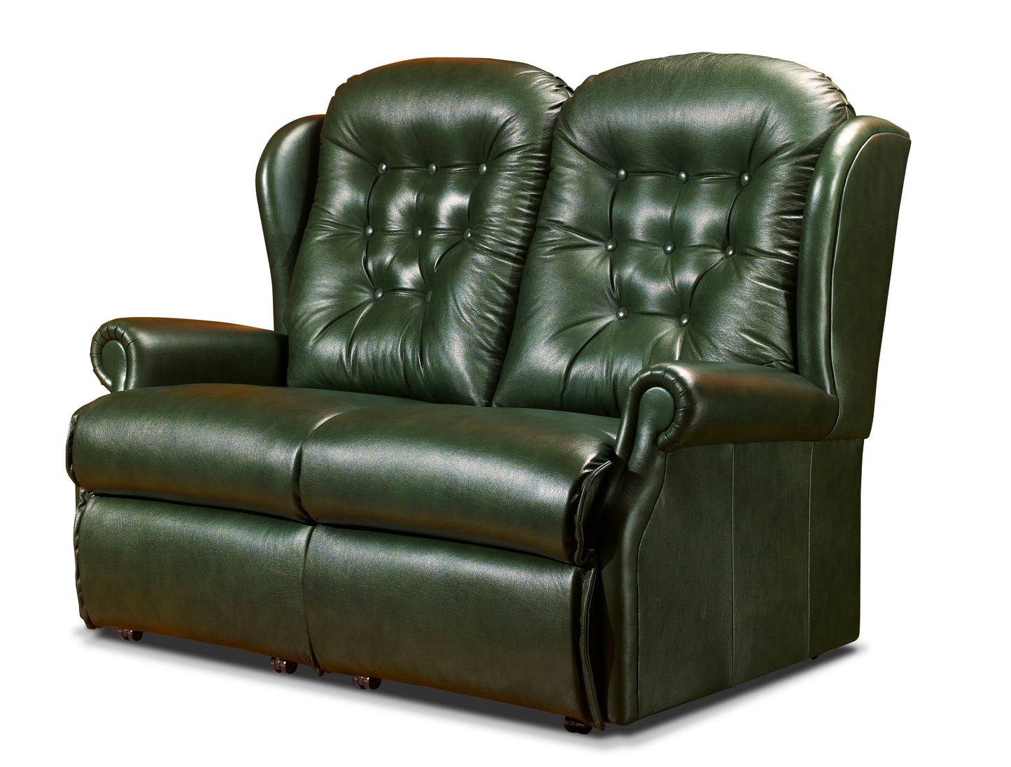 Sherborne Lynton Two Seater Manual Reclining Leather Sofa