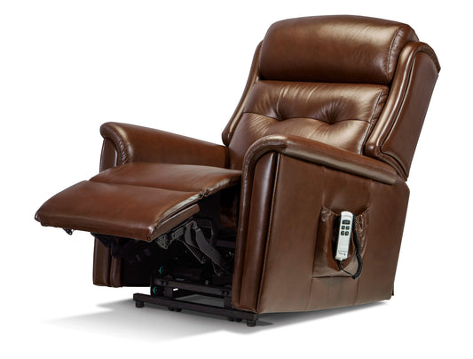 Sherborne Roma Electric Recliner Leather Armchair With Headrest Adjustment Option