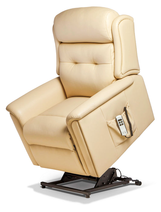 Sherborne Roma Cloud Comfort Triple Motor Leather Rise And Recliner Armchair With Lumbar Or Headrest Adjustment Option VAT FREE