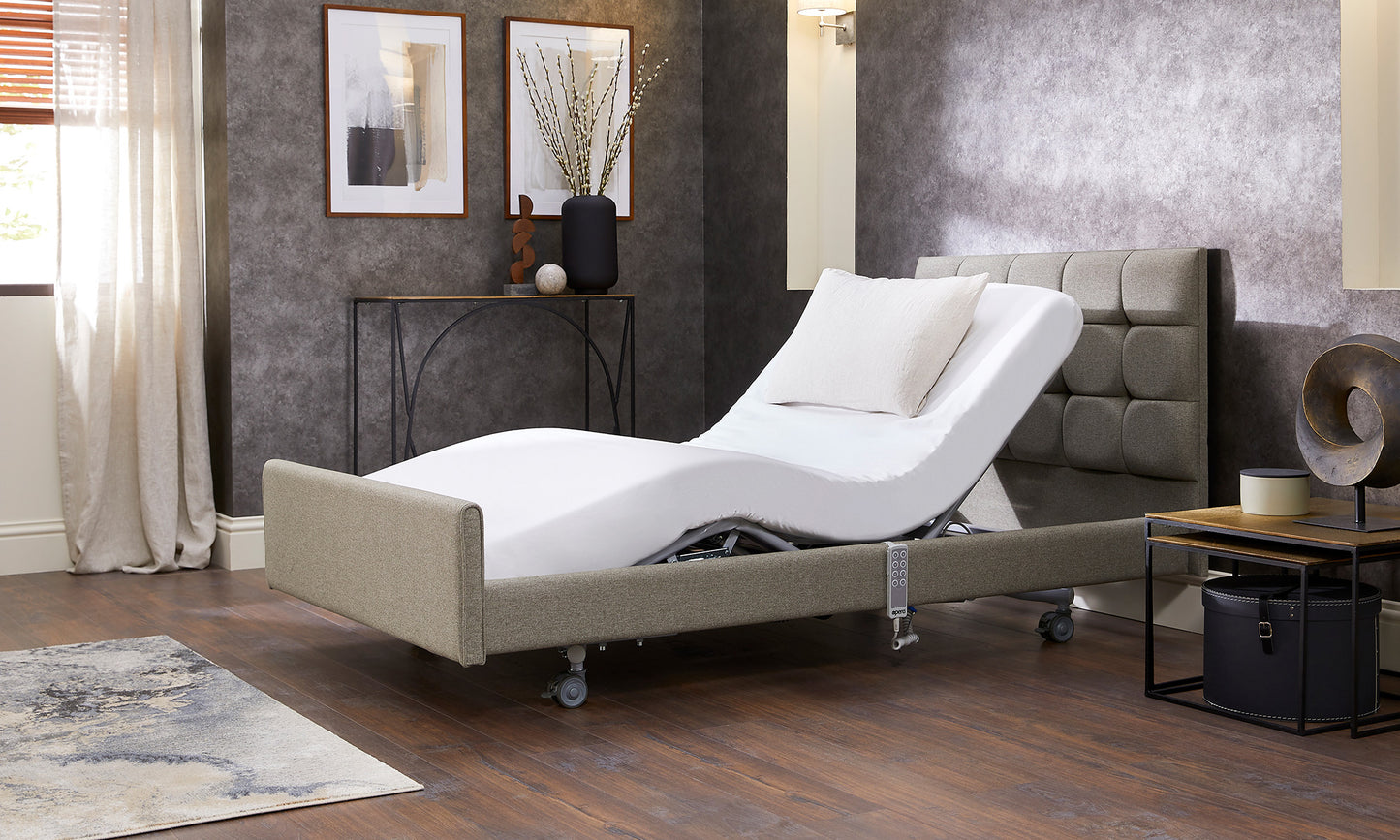 Signature Comfort Profiling High Low Home Care Adjustable Bed With A Natural 2500 Pocket Sprung Medium Feel Mattress VAT FREE