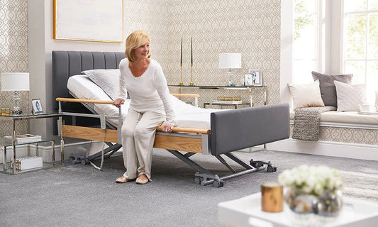 Solo Comfort Plus Profiling High Low Floor Bed Home Care Adjustable Bed With A Choice Of Mattresses VAT FREE