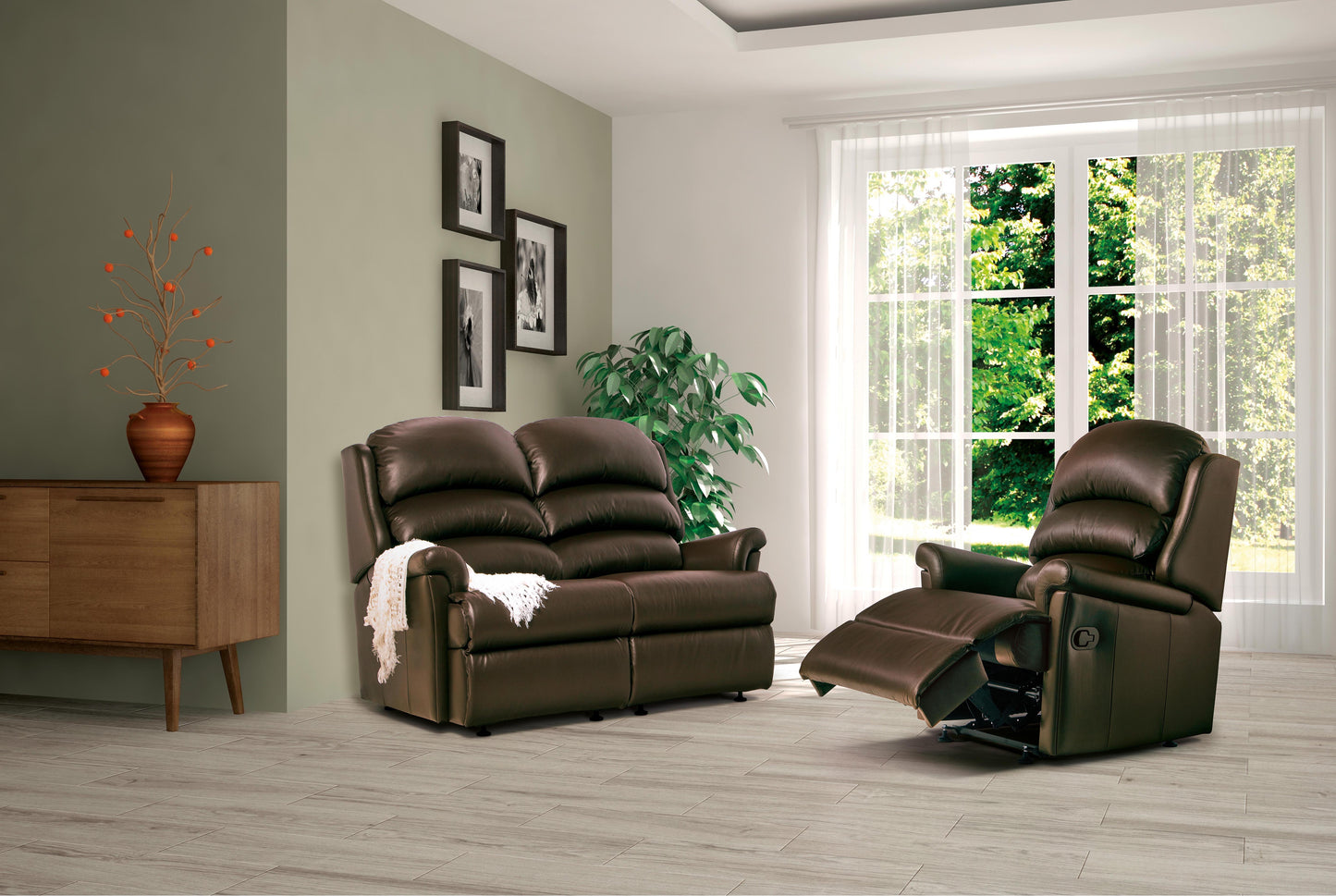 Sherborne Albany Fixed Leather Armchair