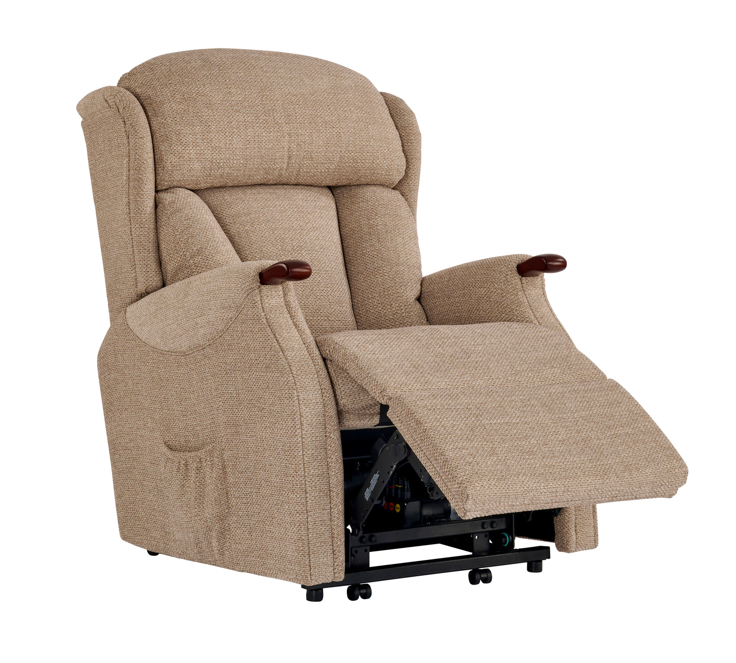 Celebrity Canterbury Manual Recliner With Swivel Option Fabric Armchair With Mammoth Foam
