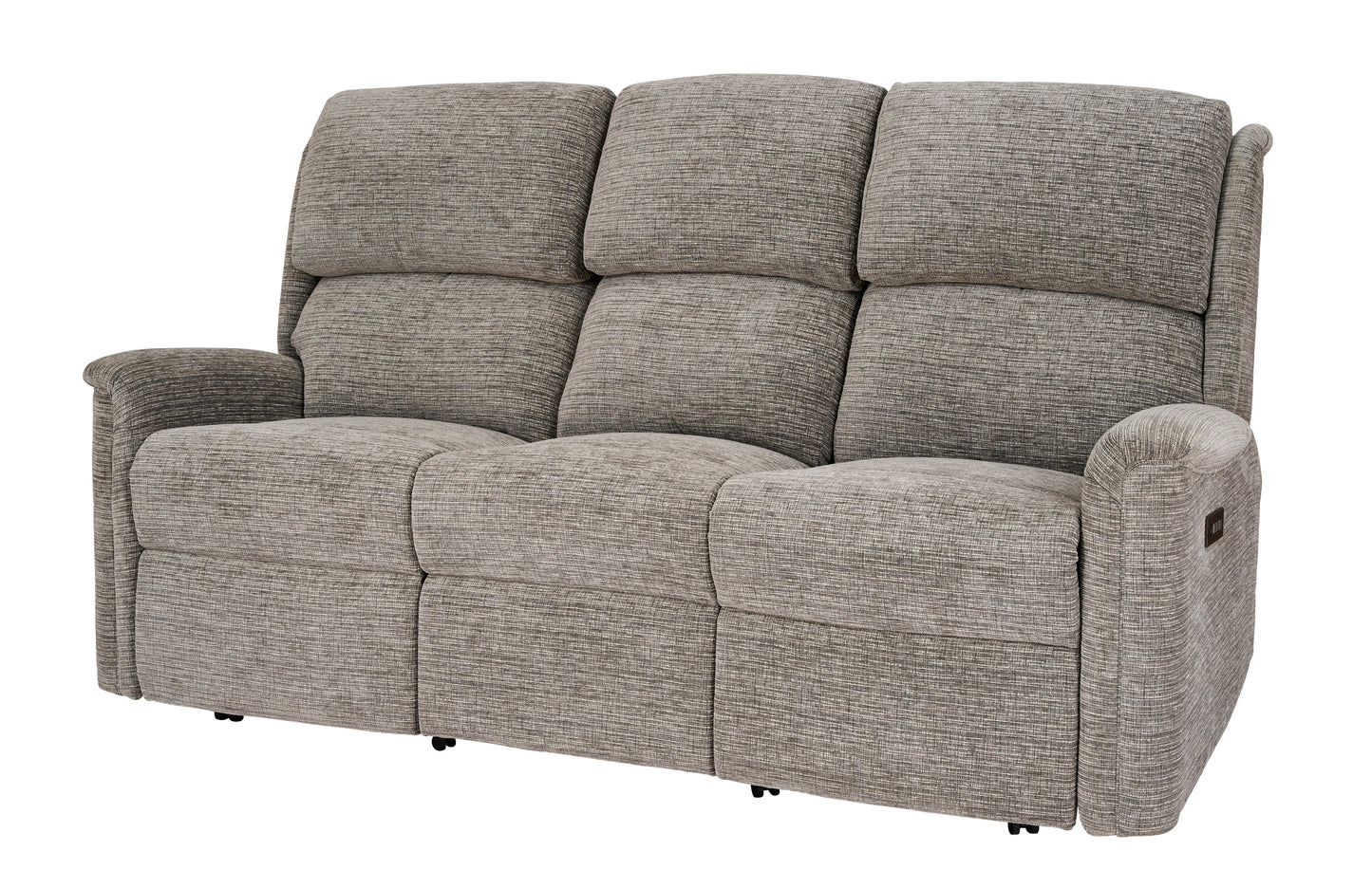Celebrity Farndon Three Seater Settee Electric Powered Reclining Fabric Sofa With Mammoth Foam & Lumbar & Headrest Adjustment Option