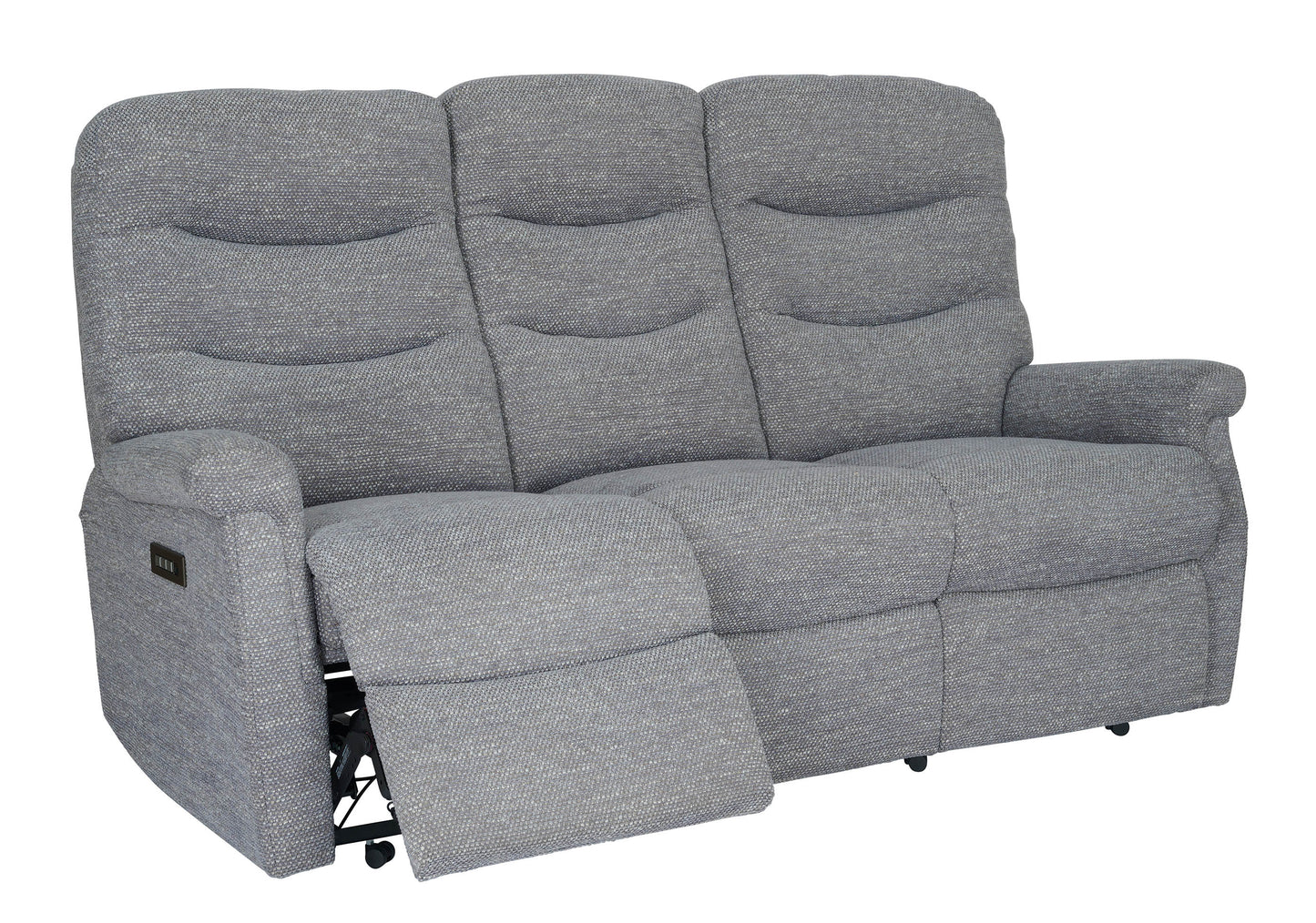 Celebrity Hollingwell Three Seater Settee Manual Reclining Fabric Sofa With Mammoth Foam