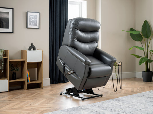 Celebrity Hollingwell Single Motor Rise And Recliner Leather Armchair VAT FREE