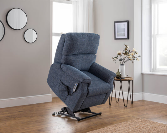 Celebrity Newstead Single Motor Rise And Recliner Fabric Armchair With Adjustable Headrest Option VAT FREE