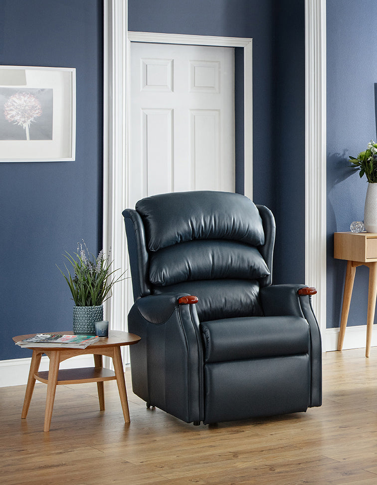 Celebrity Westbury Dual Motor Rise And Recliner Leather Armchair With Lumbar & Headrest Adjustment Option VAT FREE