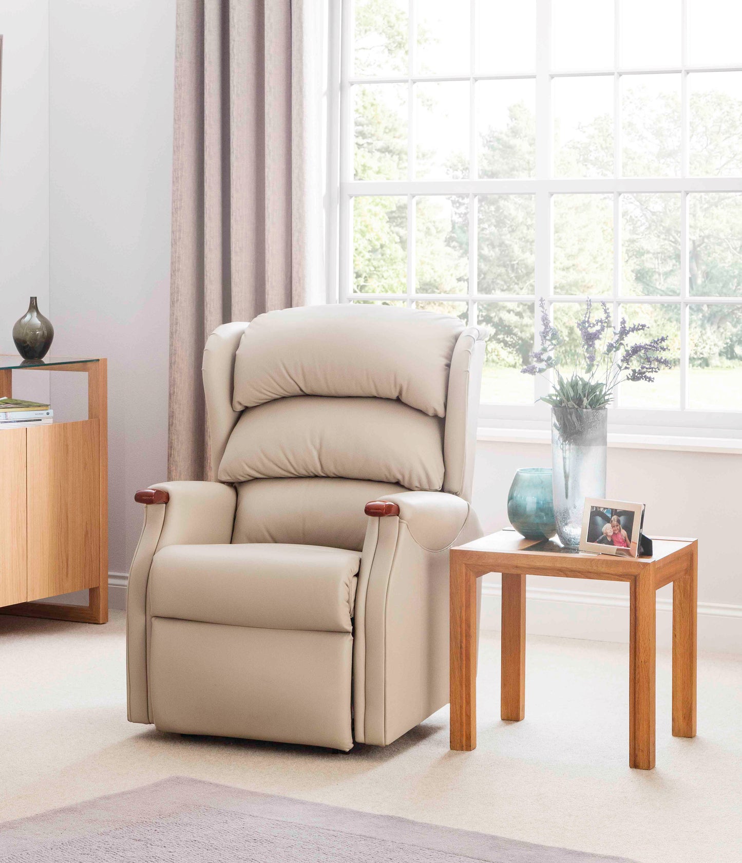 Celebrity Westbury Dual Motor Rise And Recliner Leather Armchair With Lumbar & Headrest Adjustment Option VAT FREE