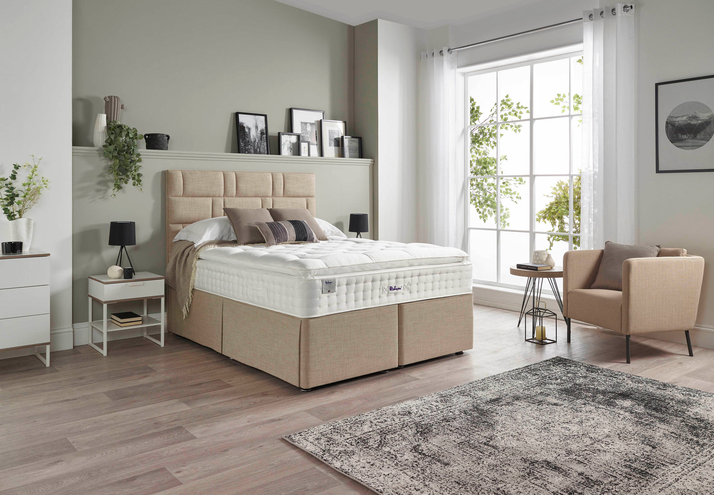 Relyon Bourton Natural Luxury Pillow Top 2150 Pocket Sprung Luxurious Hand Made Medium Feel Mattress