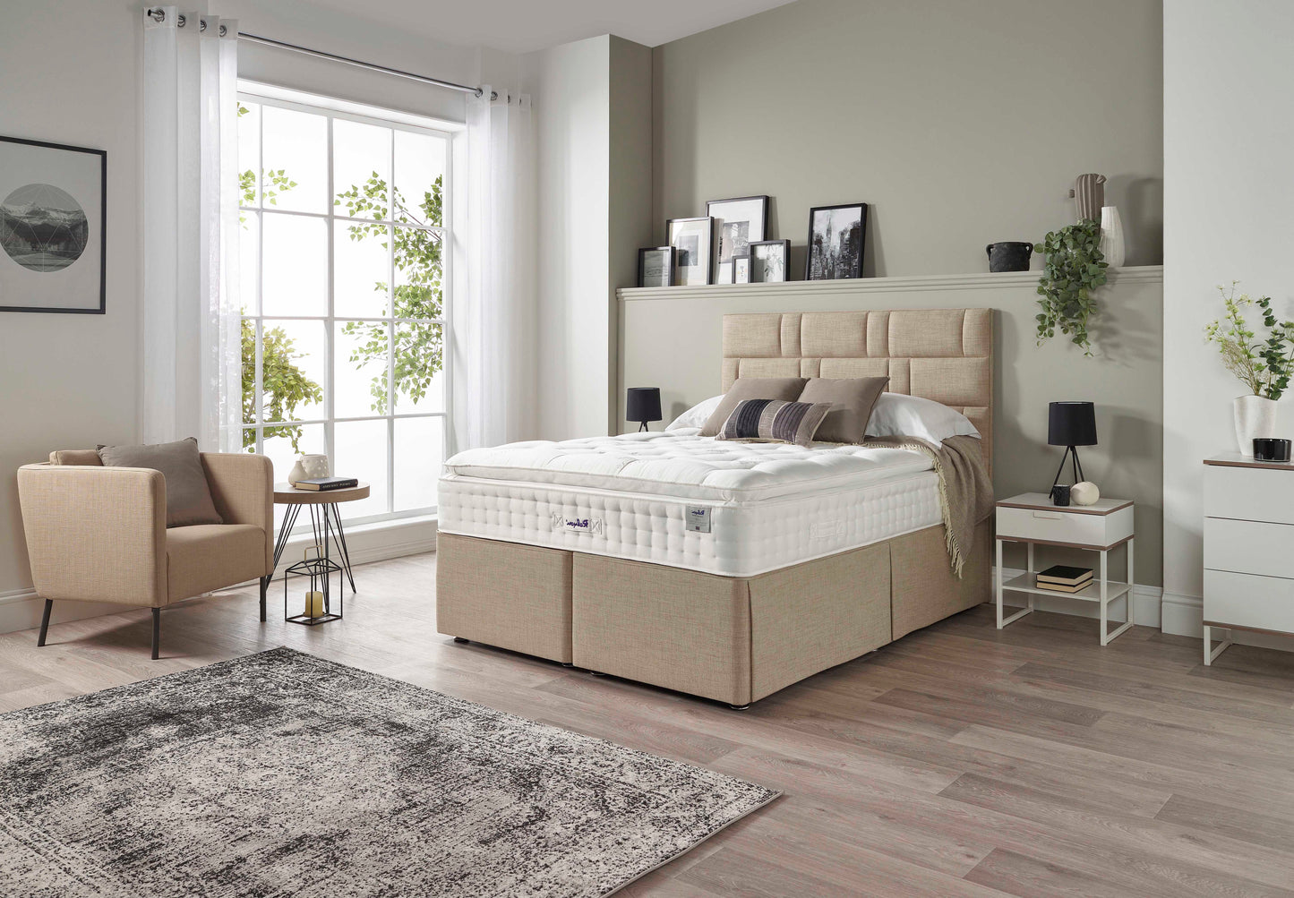 Relyon Bourton Natural Luxury Pillow Top 2150 Pocket Sprung Luxurious Hand Made Medium Feel Mattress